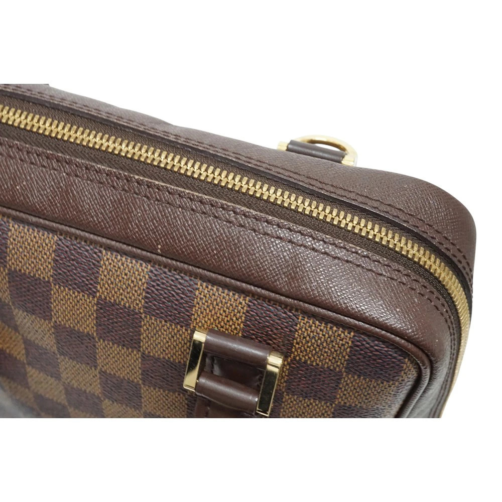 Louis Vuitton Brera Handbag Brown Damier